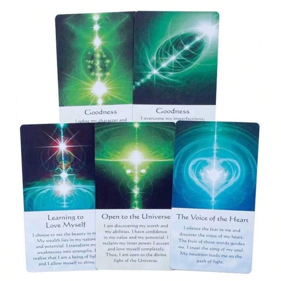 •Vibrant Visions• Colorful 54-Card Affirmation Oracle Deck for Self Healing - Picture 3 of 3